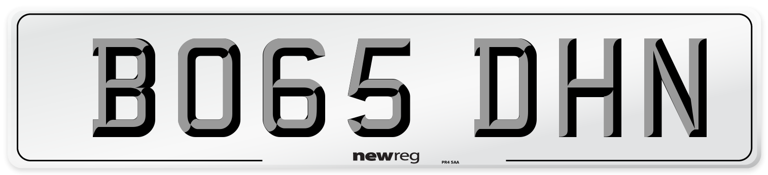 BO65 DHN Number Plate from New Reg
